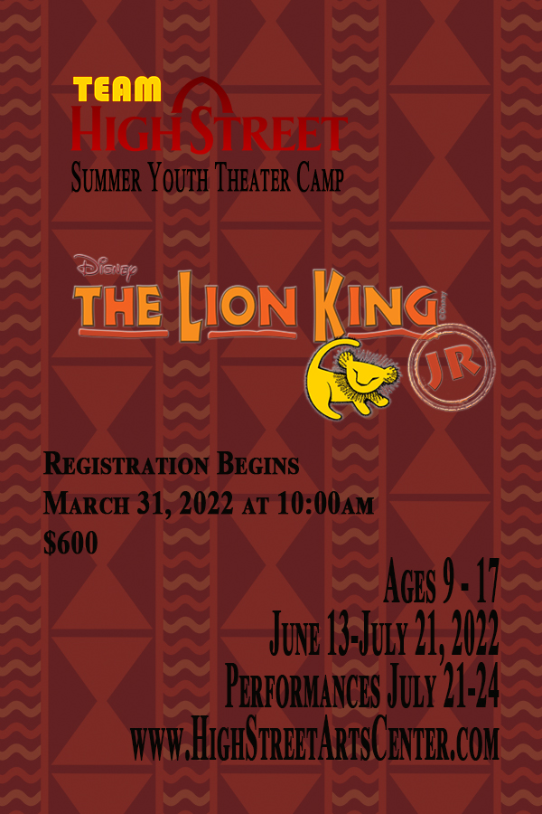 The Lion King, Jr – Summer Youth Camp